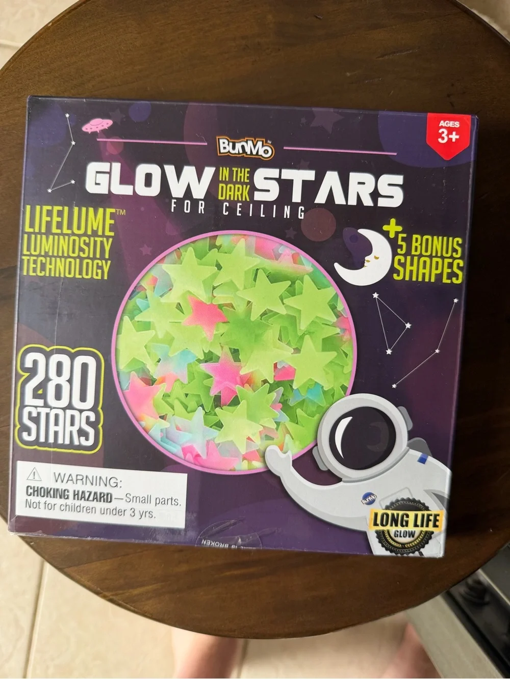 BUNMO Glow in The Dark Stars for Ceiling & Walls – 280 Piece